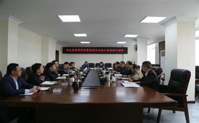 省自然资源投资集团副总经理武文祥带队赴地矿集团调研指导工作