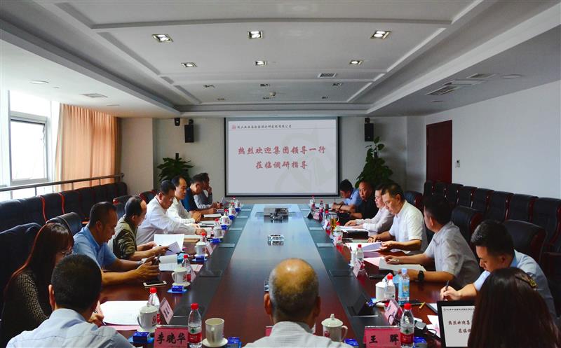 省自然资源投资集团总经理江涛  副总经理武文祥一行到核西南院调研